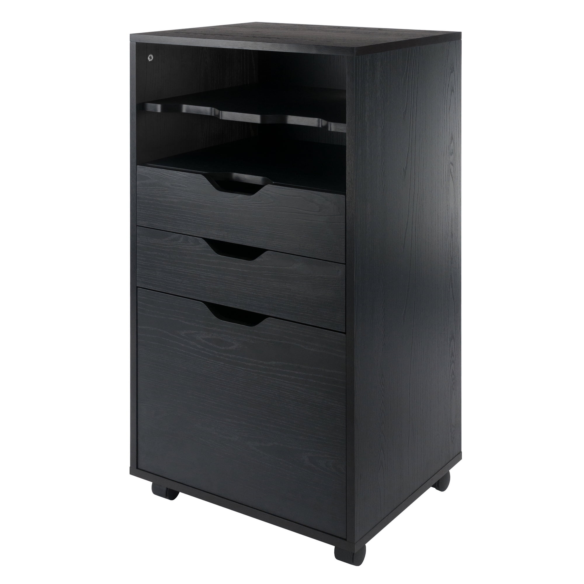 Winsome Halifax Bins & Drawers Multi-Storage Tall Mobile Cabinet