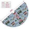 thumbnail image 3 of Yiaed Camping Caravan Print Christmas Tree Skirt , Tree SkirtsTree Mat for Christmas Winter Holiday Indoor Decorations-48", 3 of 7
