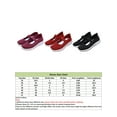thumbnail image 2 of Frontwalk Women Casual Shoes Knit Upper Mary Jane Flats Slip On Sneakers Yoga Lightweight Womens Purple 5.5, 2 of 9