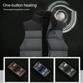thumbnail image 2 of 2022 Heating Horse Clip Stitching Men's And Women's Charging Heating Clothing Cotton Horse Clip Area 11 Heating Constant Temperature Waistcoat M, 2 of 7