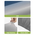 thumbnail image 4 of Navy Blue Gray Ombre Bar Stool Covers Set of 6, Modern Gradient Abstract Art Stretch Washable Bar Chair Covers with Backs, Removable Pub Counter Height Chair Cover for Kitchen Dining Room Cafe, 4 of 7