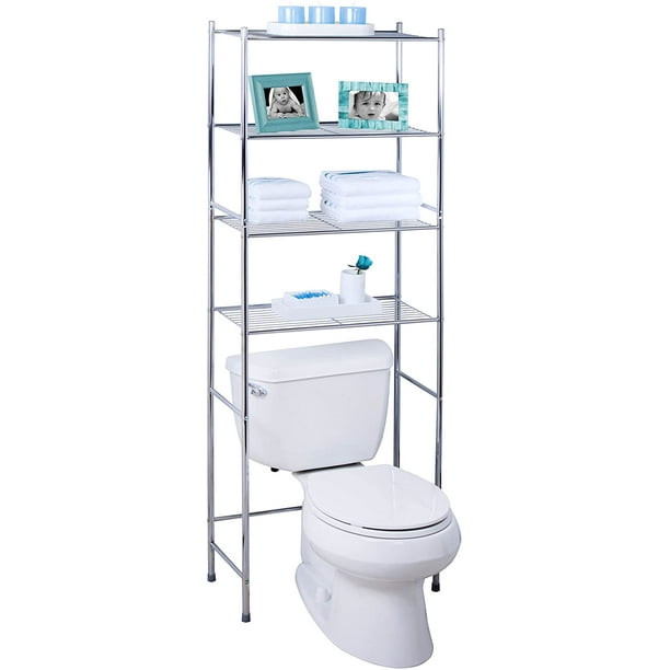 DecorX BTH05281 4Tier Metal Bathroom Shelf Space Saver, 24.02 x 11.02