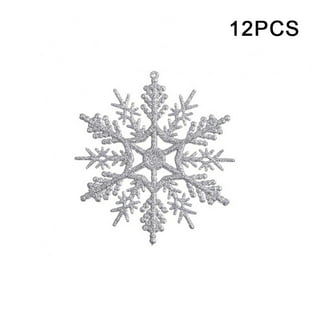 11inch Glitter Snowflake Silver