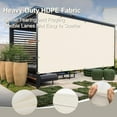 LOVE STORY Custom Size 4'x23' Beige Sun Shade Cloth with Grommets Pergola Shade Cover 95 UV
