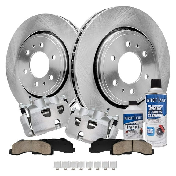 Detroit Axle - Front Brake Kit for Ford Expedition F-150 Lincoln Navigator Brake Rotors Ceramic Brakes Pads Brake Calipers Replacement: 13.78" Front Rotors