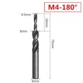 thumbnail image 2 of 90/180 Degree Hss Counterbore Spiral Step Drill Bit For Metal Drillingchamfering, 2 of 2