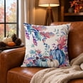 thumbnail image 5 of Autumn Decor Throw Pillow Covers, Rustic Fall Decor, Fall Couch Pillow Covers, Harvest Decor Thanksgiving Decorations, 18X18 Inch Linen Throw Pillow Covers 2 Pieces No Pillow, 5 of 7