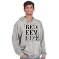 thumbnail image 5 of Redeemed Cross Christian Faith Zip Up Hoodie Men's Women's Brisco Brands X, 5 of 6