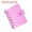 Pink, variant on Uxcell A7 Bling Clear Binder Cover with Snap Button Closure, Green
