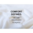 thumbnail image 4 of Brooklyn Jax Solid Plush Fleece Throw Blanket, White color, 4 of 6