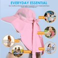 thumbnail image 4 of Minzimin Womens Sun Hat UV Protection, Foldable Waterproof Wide Brim Bucket Hats with Neck Flap for Summer Beach Fishing Hiking, 4 of 7