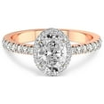 thumbnail image 4 of IGI Certified 2 Carat Oval Shape Lab Grown Diamond Engagement Ring | 14K Rose Gold | Amarya Secret Double Halo Lab Diamond Ring | FG-VS1-VS2 Quality Friendly Diamonds, 4 of 6