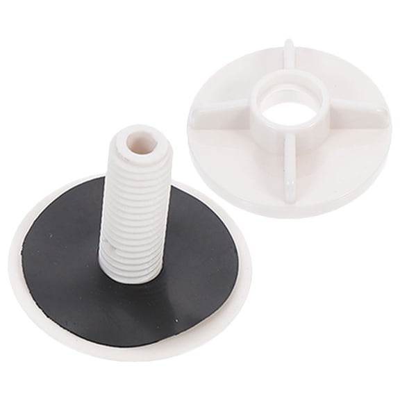 BESTOYARD Kitchen and Bathroom Sink Hole Plug White ABS Threaded Design Decorative Cover Easy to Install