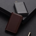 thumbnail image 3 of sunsanly Faux Leather Business Card Holder with Magnetic Closure Slim Compact Size Portable Business Card Carrier Name Card Organizer, 3 of 8