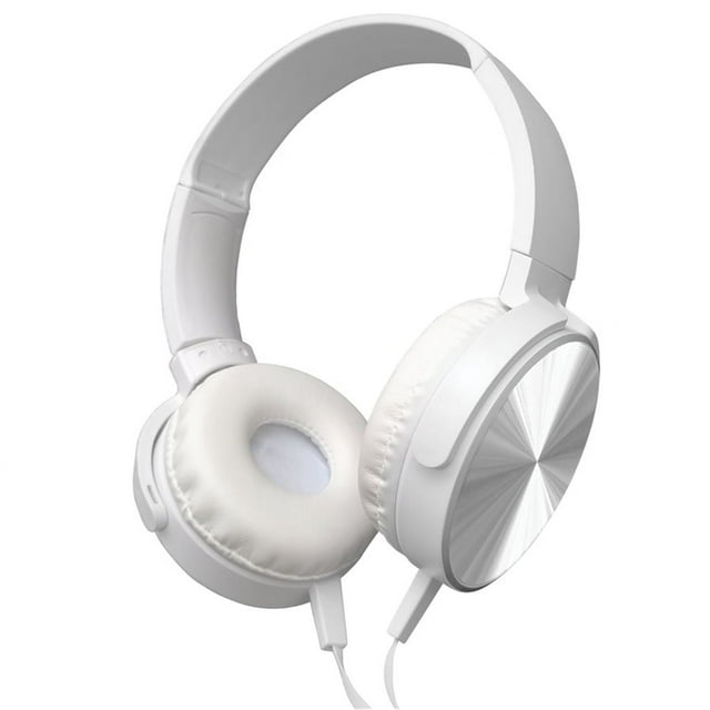 Escape - Foldable Stereo Wired Headphones with Extra Bass, White