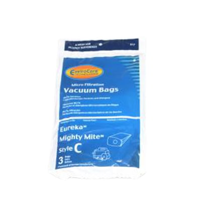 3 Eureka C Vacuum Bags by EnviroCare (Fits Old Style Mighty Mite 