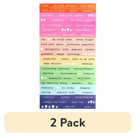 (2 pack) American Crafts Confetti W/Iridescent Foil Accents