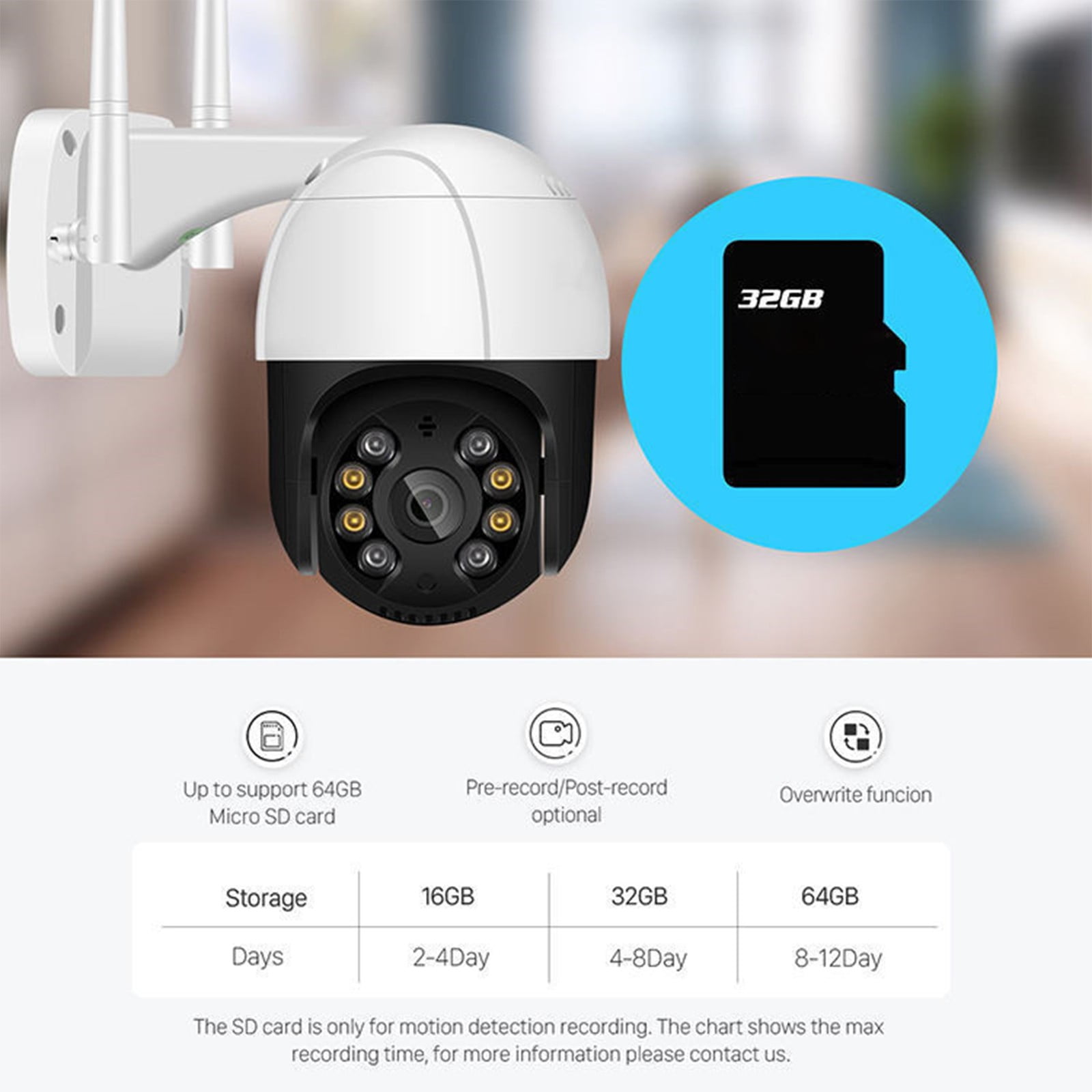 Barsme Ring Camera Outdoor Wireless Security Camera High Sight Definition Wireless Indoor Surveillance Camera With Ball-Tracking Integration For Remote Monitoring Via Mobile Phone