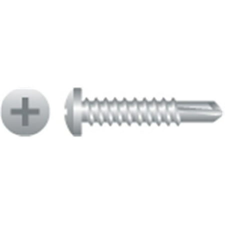 

Strong-Point 4P108 10-16 x 1 in. 410 Stainless Steel Phillips Pan Head Screws Passivated and Waxed Box of 4 000