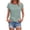 Green, variant on Trendy Tshirts for Women Cap Sleeve Striped Tops Crewneck Basic Casual Summer T Shirts,XXXL,Gray