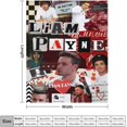thumbnail image 2 of Thow Blanket Bed Art HD Liam Merch Payne Printing Super Soft Micro Wool Blanket Sofa Comfortable Warm Flannel Blanket Bed Living Room Merch Gift Party Decor 40x50, 2 of 6
