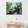 thumbnail image 2 of GOSMITH Sea Turtle Bathroom Decor Ocean Canvas Pictures Beach Theme Wall Art Coastal Artwork for Kid Girls Room Living Room Bedroom Home Office Sea Life Wall Decorations 20x16in, 2 of 4