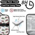 thumbnail image 4 of Tractor and Loaders Gray Pattern Insulated Lunch Bag with Shoulder Strap and Bottle Holder,Bento School Lunch Bag Box,11x9.5x3.5 Inches, 4 of 5