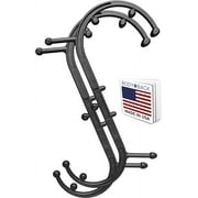 Body Back Buddy Classic Handheld Manual Massage Cane USA Made-Full Body Pressure & Trigger point massage tool for Deep Tissue Pain Relief -Dual Massage Hooks for Back, Shoulder, Neck (2-Pack) (Black)