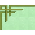 thumbnail image 1 of Ahgly Company Machine Washable Indoor Rectangle Transitional Green Area Rugs, 5' x 8', 1 of 7