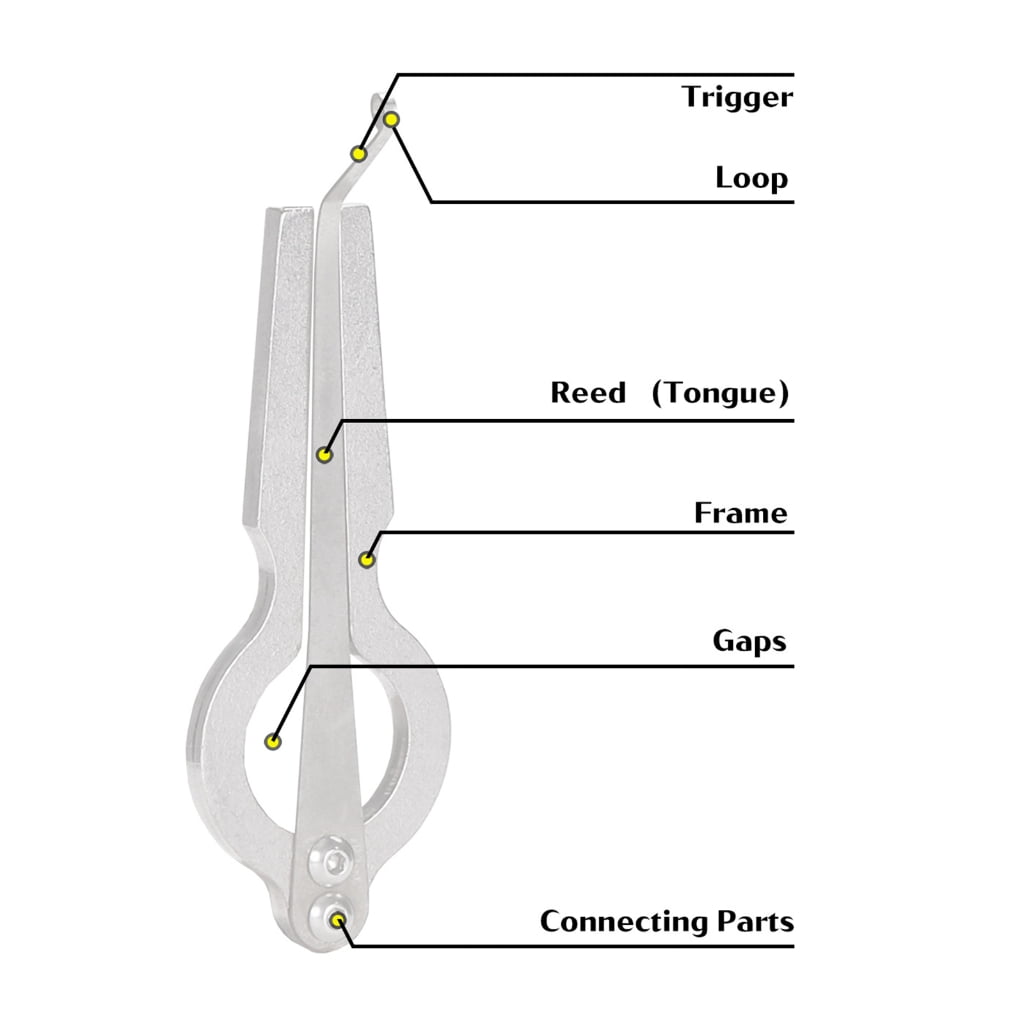 CEORPER Russian Metal Jaw Harp Harmonica Traditional Folk Instrument For Outdoor Travel
