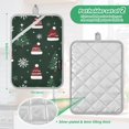 thumbnail image 6 of Yayeee Pot Holders Kitchen Heat Resistant with Pocket 7"x9.8" Cotton Oven Cooking Hot Pads, Green Christmas Hats, 6 of 7