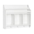 thumbnail image 3 of RiverRidge Kids Wall Mounted Bookshelf and Toy Storage Organizer for Playroom - White, 3 of 9