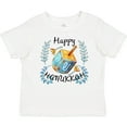 thumbnail image 3 of Inktastic Happy Hanukkah Dreidel and Laurels Boys or Girls Baby T-Shirt, 3 of 5