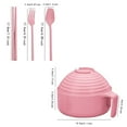 thumbnail image 3 of Ramen Bowl With Lid Ramen Bowl Set Ramen Bowl Ramen Bowl With Handle That Apartment Dishwasher ，Bring Chopsticks Spoons Forks Tableware Home Decor, 3 of 4