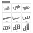 thumbnail image 3 of SOZOMO Estante Organizador Multiusos Libros,12 Cubos Estanter&iacute;a de Almacenamiento,Librero Organizador,Organizadores de Armario,Estanter&iacute;a Modular,para Juguetes,Libros,Ropa,Mueble, 3 of 8