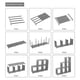 thumbnail image 3 of SOZOMO Estante Organizador Multiusos Libros,12 Cubos Estanter&iacute;a de Almacenamiento,Librero Organizador,Organizadores de Armario,Estanter&iacute;a Modular,para Juguetes,Libros,Ropa,Mueble, 3 of 8