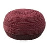 Rizzy Home Roped Cotton Pouf