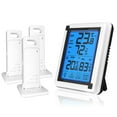 thumbnail image 3 of Wireless Indoor Outdoor Digital Hygrometer Thermometer Large LCD Display Touch Screen Weather Station Hygrothermograph with, 3 of 8