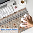 thumbnail image 4 of Long Mouse Pads for Desk,Orange Geometric Diamond Cross Pattern Desk Mats on Top Of Desks, Desk Mouse Pad Extra Large with 3mm Non-Slip Base and Stitched Edge for Gaming,Office,Work,Home 31.5"x15.7", 4 of 6