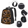 thumbnail image 4 of Balery Leopard Print Backpack for Men and Women - Durable 600D Oxford Cloth -Large Capacity, Water-Resistant School, Travel, and Hiking Bag, 4 of 9