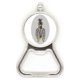 thumbnail image 1 of Amarillo Gris lentes Zebra animal popular Acero inoxidable Metal cerveza tapa sacacorchos, 1 of 3