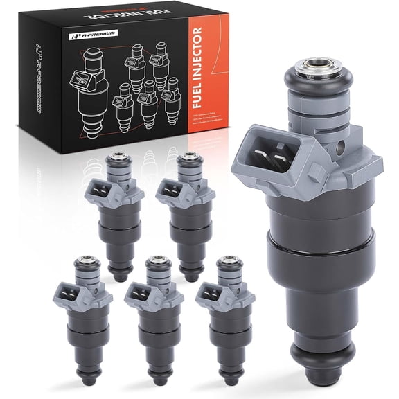 A-Premium Fuel Injectors Compatible with Jeep Grand Cherokee 1996-1998 Wrangler 1997-1998 Cherokee 1996-1998 TJ 1997-1998 L6 4.0L Set of 6 Replace# RL030778AB