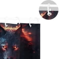 thumbnail image 5 of FREEAMG Red Eyes Wolf Shower Curtain - 72x72 Inch Waterproof Fabric Shower Curtains with 12 Hooks - Modern Home Bathroom Hotel Spa Decorations, 5 of 5