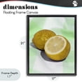 thumbnail image 4 of Stupell Industries Contemporary Glimmer Lemon on Green Black Floating Frame Canvas Art, 17 x 21, by LISH Creative, 4 of 8