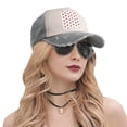 thumbnail image 6 of Canada Maple Leaf Baseball Cap Distressed Adjustable Vintage Cotton Denim Hat for Women Men, 6 of 7