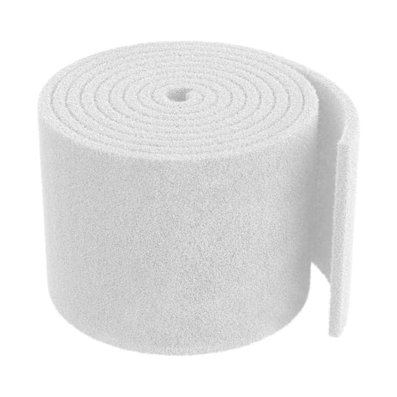 CURYMAY 79 X 12 Inch White Cuttable Aquarium Filter Pad, 2 Inch Thick High Density Filter Media Roll for Freshwater Saltwater Fish Tanks & Ponds, Aquarium Filter Floss Roll for Fish Tank Filters