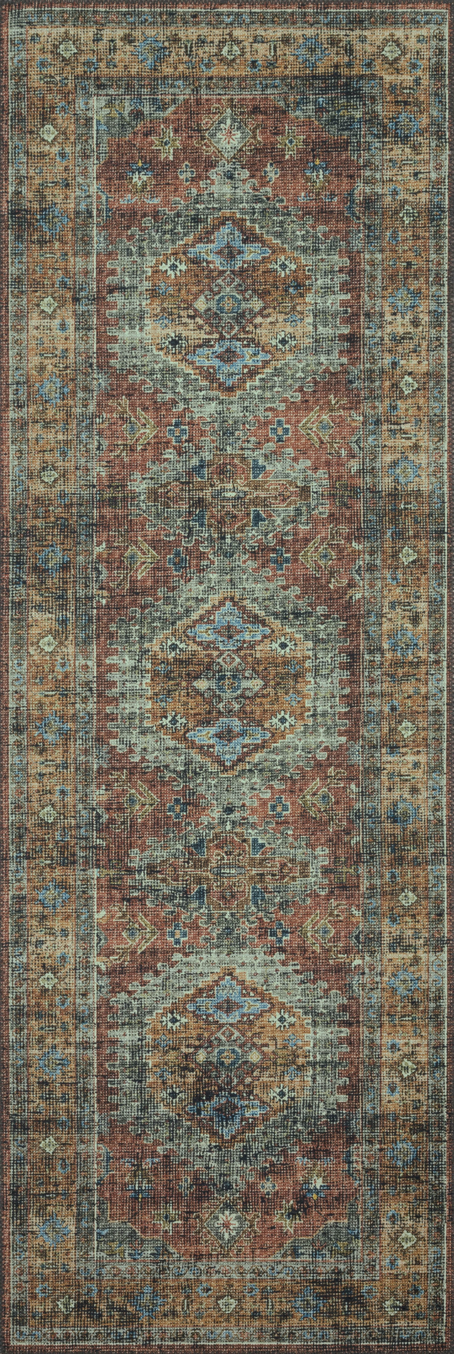 SKY-07 Terracotta, Sky 2-6" x 12-0" Size Rug