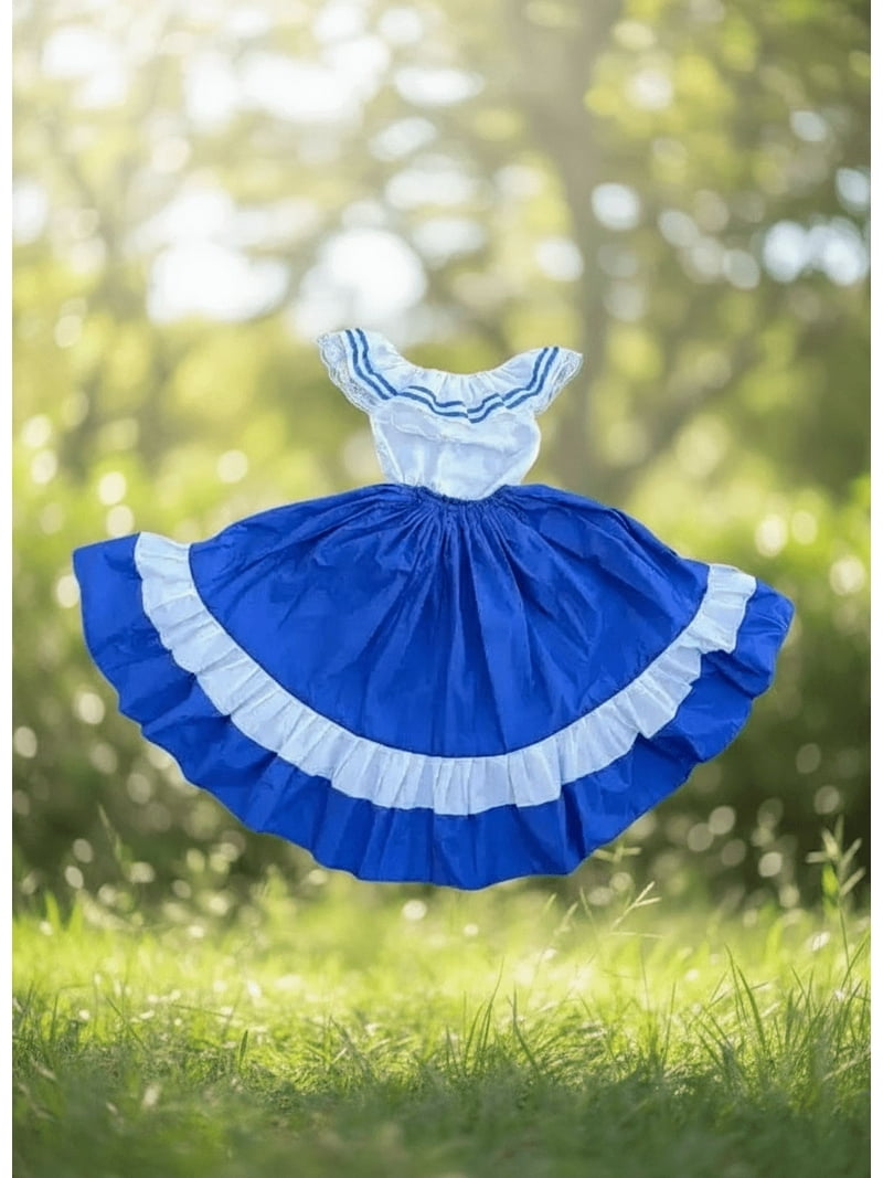 blue folklore dress Traditional Chinese Dress Blue