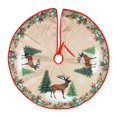thumbnail image 1 of 2025 Latest Model 33 Inch Christmas Tree Skirt Decorations Santa Elk Christmas, 1 of 5