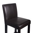 thumbnail image 2 of Kendall Contemporary Wood/Faux Leather Barstool - Brown, 2 of 2